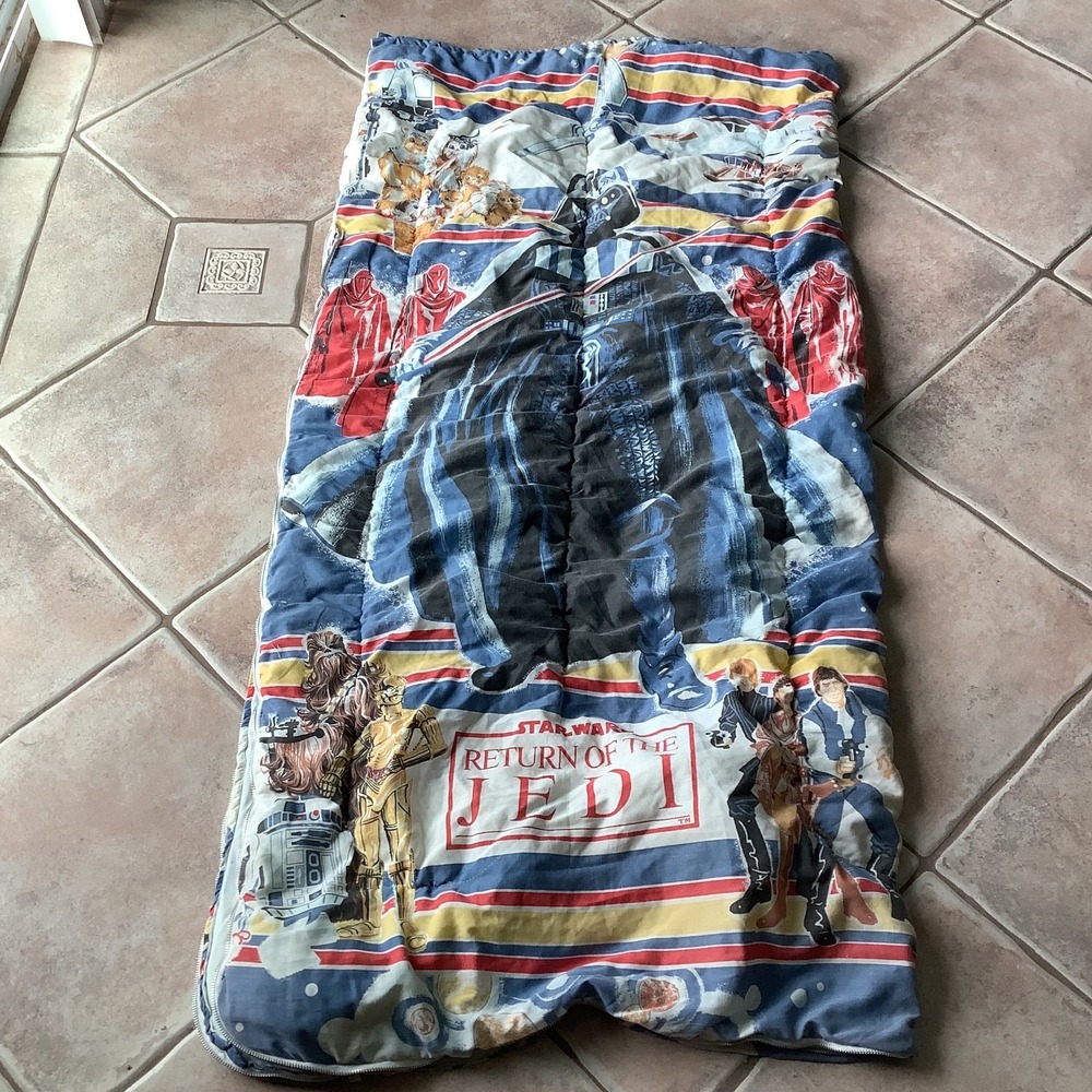 Vintage 1983 Star Wars Return‎ of the Jedi Sleeping Bag USA Lucas Films USA Made